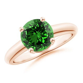 Round Lab-Grown Lab Grown Emerald