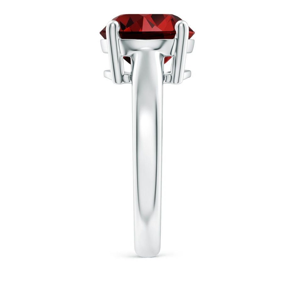 10mm Labgrown Lab-Grown Round Ruby Solitaire Engagement Ring in White Gold side 299