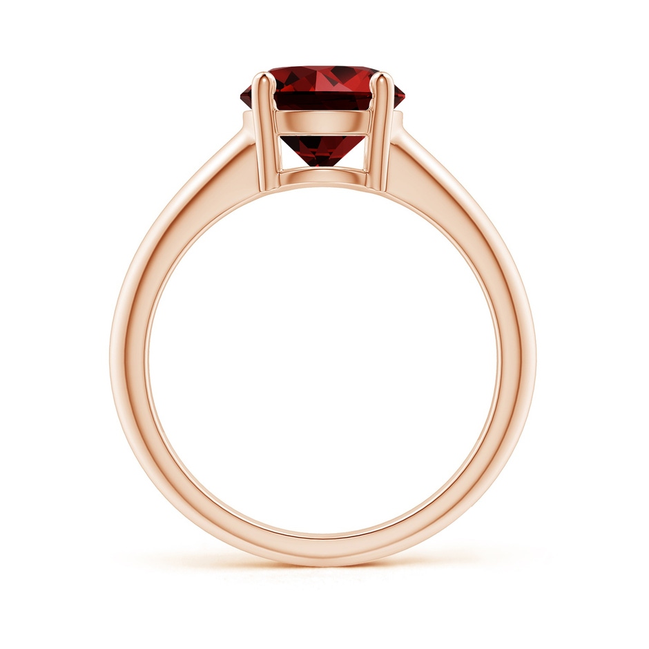 8mm Labgrown Lab-Grown Round Ruby Solitaire Engagement Ring in Rose Gold side 199