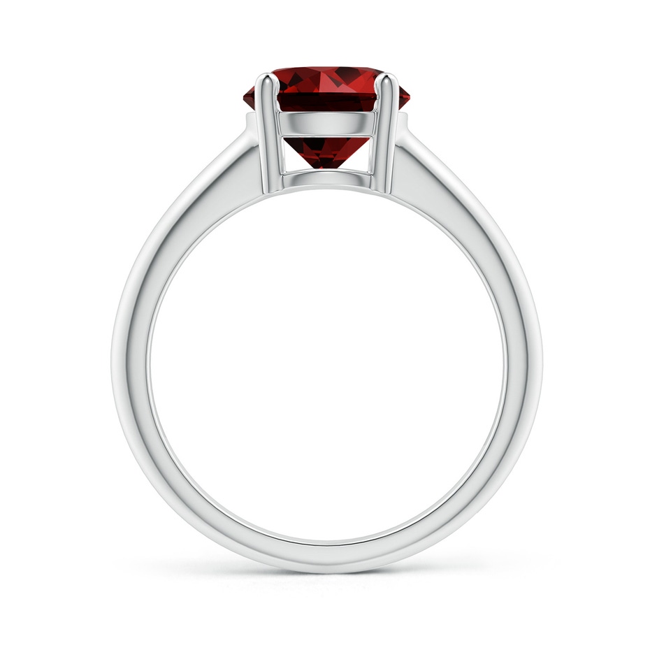 8mm Labgrown Lab-Grown Round Ruby Solitaire Engagement Ring in White Gold side 199