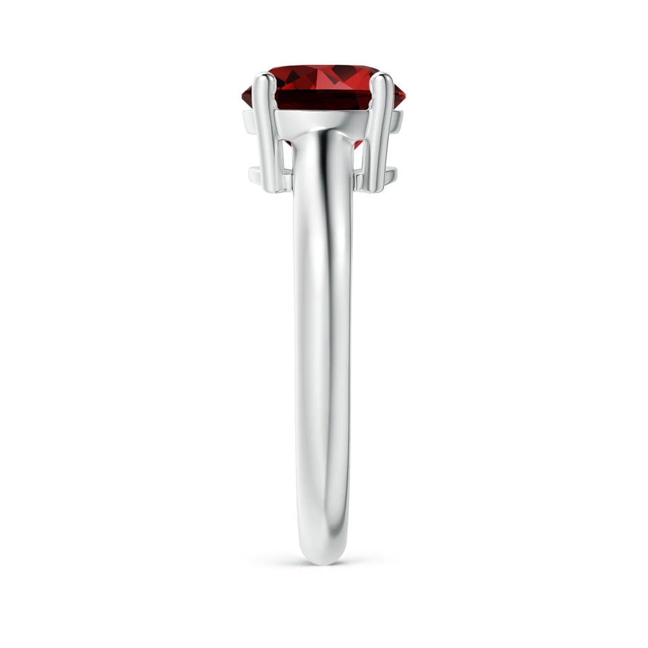 8mm Labgrown Lab-Grown Round Ruby Solitaire Engagement Ring in White Gold side 299