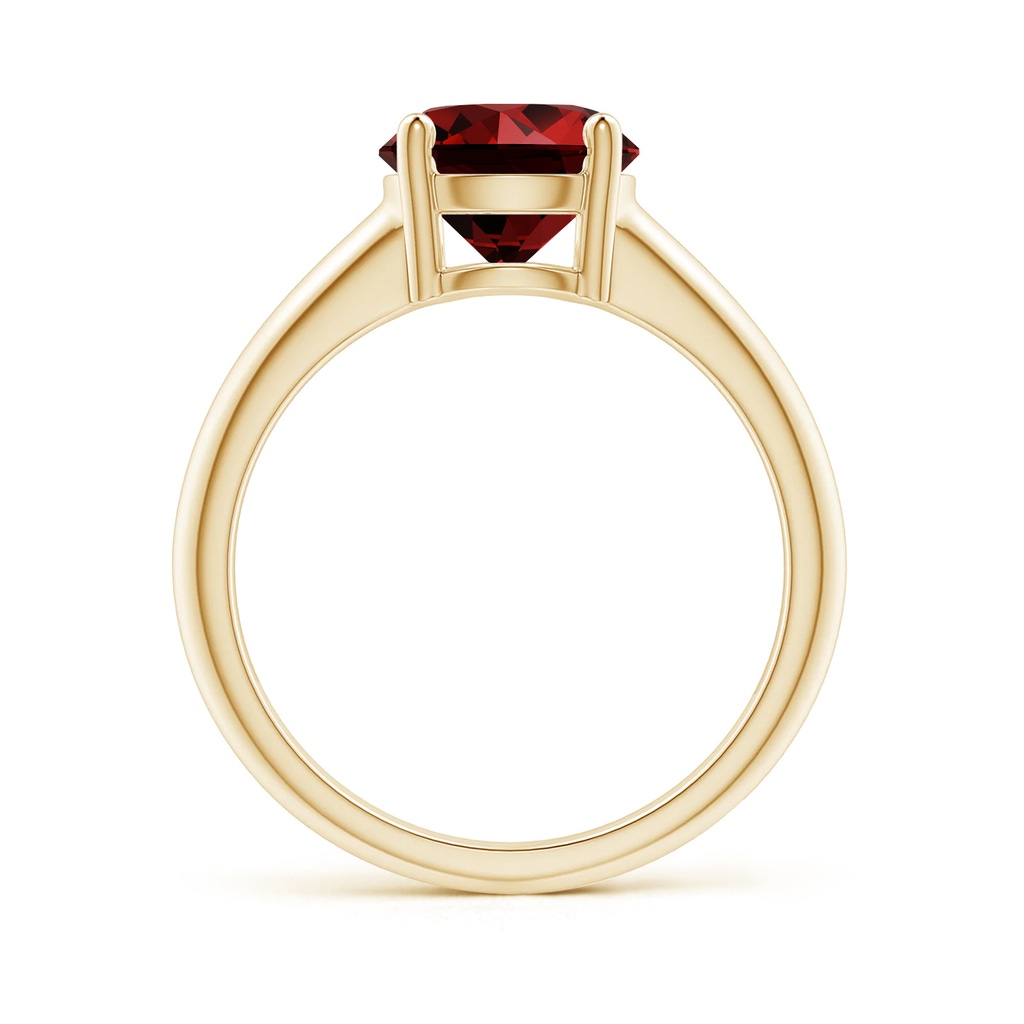 8mm Labgrown Lab-Grown Round Ruby Solitaire Engagement Ring in Yellow Gold Side 199