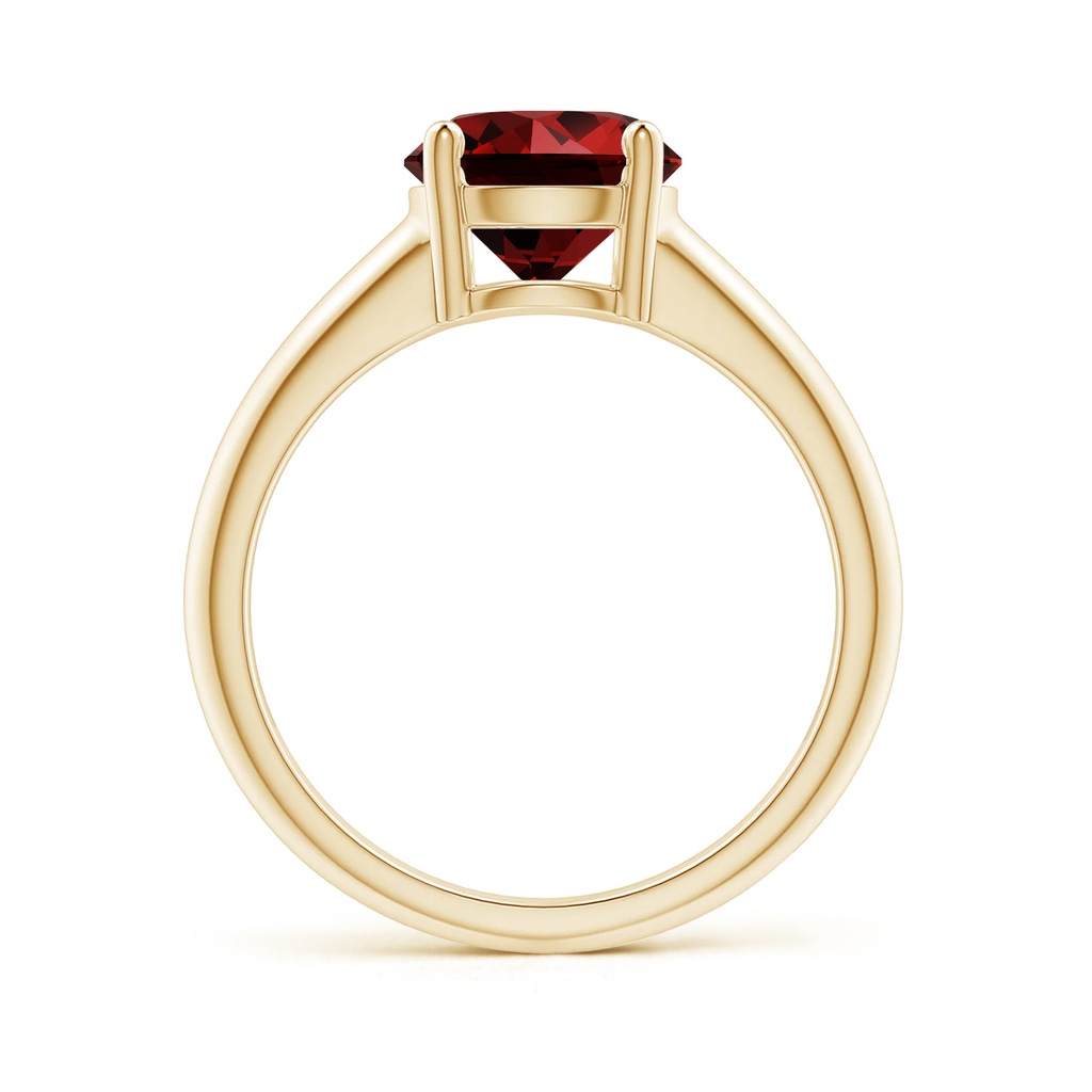 8mm Labgrown Lab-Grown Round Ruby Solitaire Engagement Ring in Yellow Gold - side 199