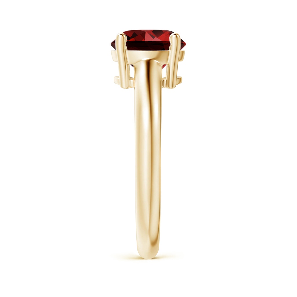 8mm Labgrown Lab-Grown Round Ruby Solitaire Engagement Ring in Yellow Gold Side 299