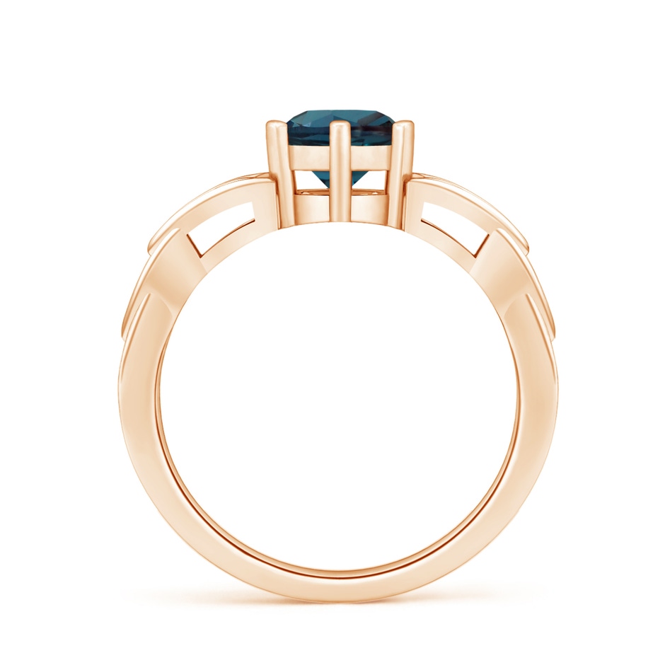 7mm Labgrown Solitaire Round Lab-Grown Alexandrite Celtic Knot Ring in 18K Rose Gold side 199