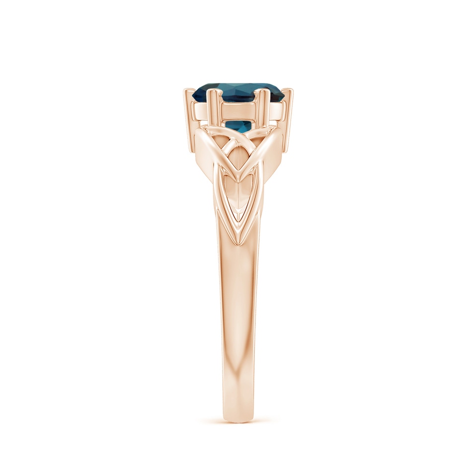 7mm Labgrown Solitaire Round Lab-Grown Alexandrite Celtic Knot Ring in 18K Rose Gold side 299