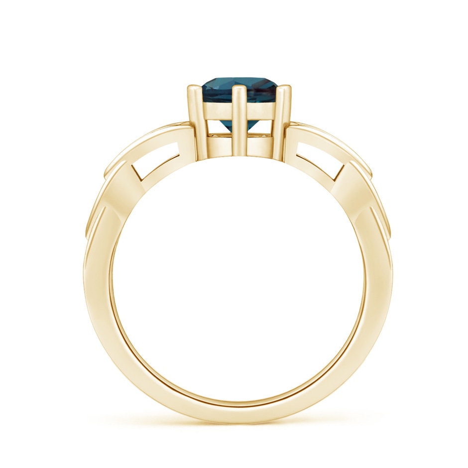 7mm Labgrown Solitaire Round Lab-Grown Alexandrite Celtic Knot Ring in 18K Yellow Gold side 199