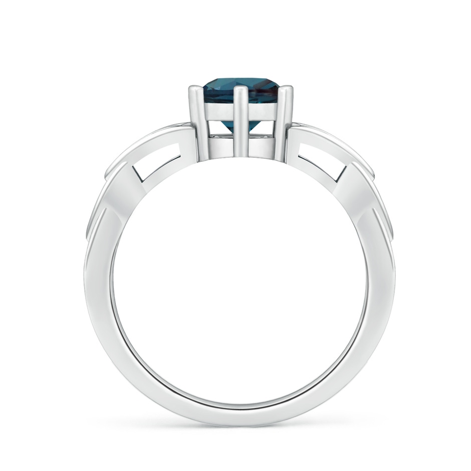 7mm Labgrown Solitaire Round Lab-Grown Alexandrite Celtic Knot Ring in P950 Platinum side 199