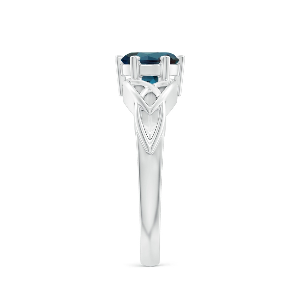 7mm Labgrown Solitaire Round Lab-Grown Alexandrite Celtic Knot Ring in P950 Platinum side 299