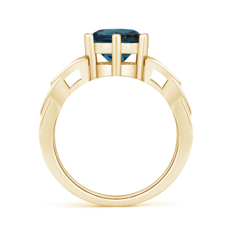 8mm Labgrown Solitaire Round Lab-Grown Alexandrite Celtic Knot Ring in 18K Yellow Gold side 199