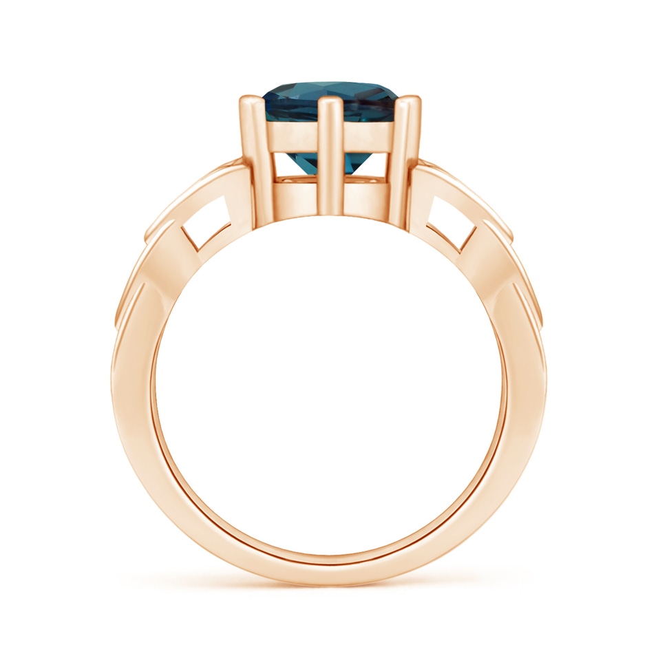 8mm Labgrown Solitaire Round Lab-Grown Alexandrite Celtic Knot Ring in Rose Gold side 199