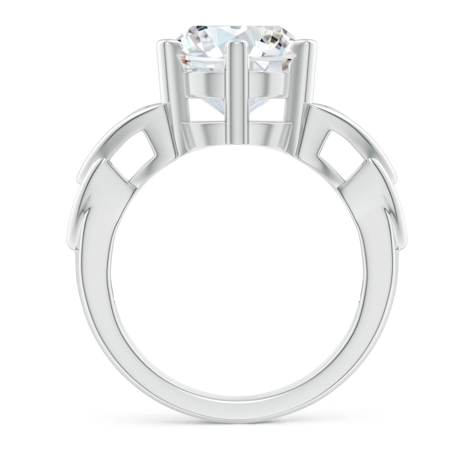 10.1mm FGVS Lab-Grown Solitaire Round Diamond Celtic Knot Ring in P950 Platinum side 199