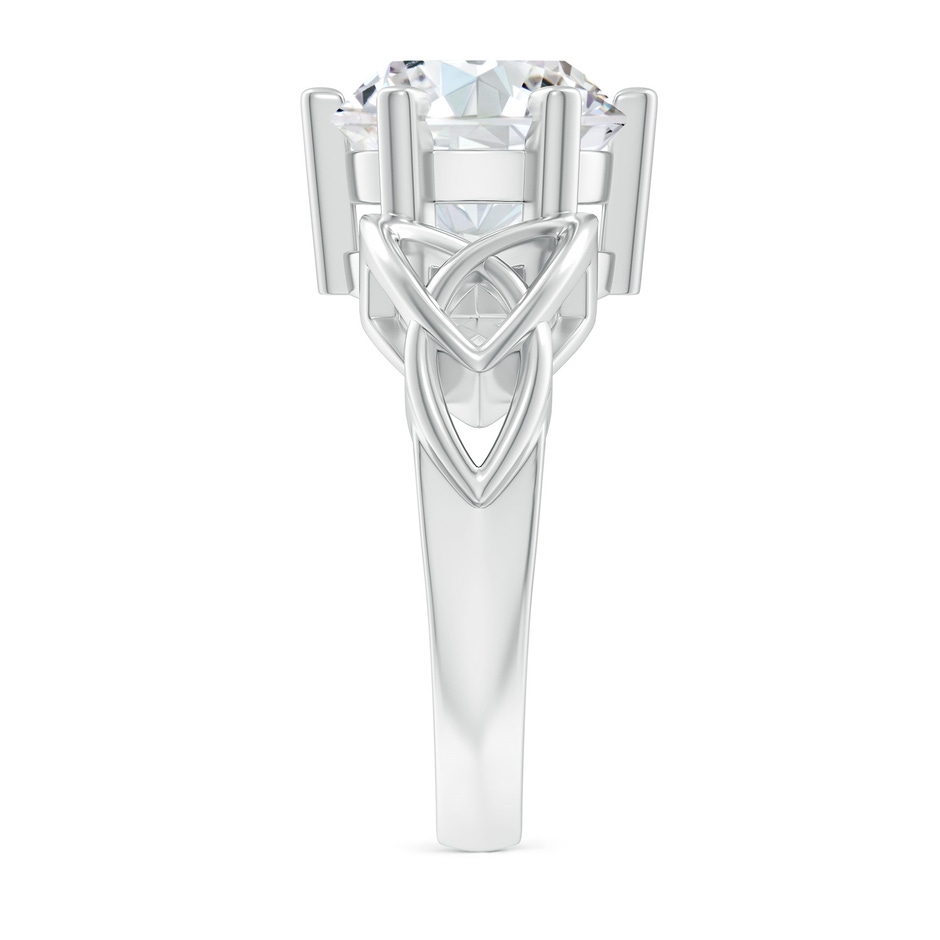 10.1mm FGVS Lab-Grown Solitaire Round Diamond Celtic Knot Ring in P950 Platinum side 299