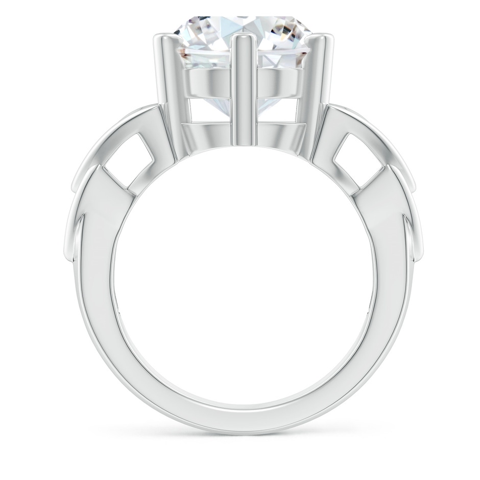 11.1mm FGVS Lab-Grown Solitaire Round Diamond Celtic Knot Ring in P950 Platinum side 199
