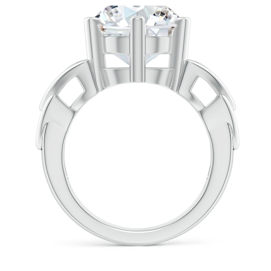 11.6mm FGVS Lab-Grown Solitaire Round Diamond Celtic Knot Ring in P950 Platinum side 199
