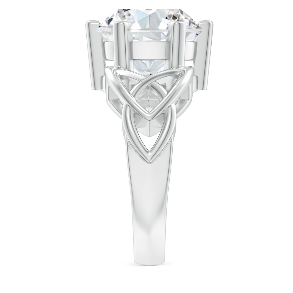 11.6mm FGVS Lab-Grown Solitaire Round Diamond Celtic Knot Ring in P950 Platinum side 299