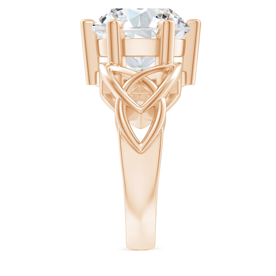11.6mm FGVS Lab-Grown Solitaire Round Diamond Celtic Knot Ring in Rose Gold side 299
