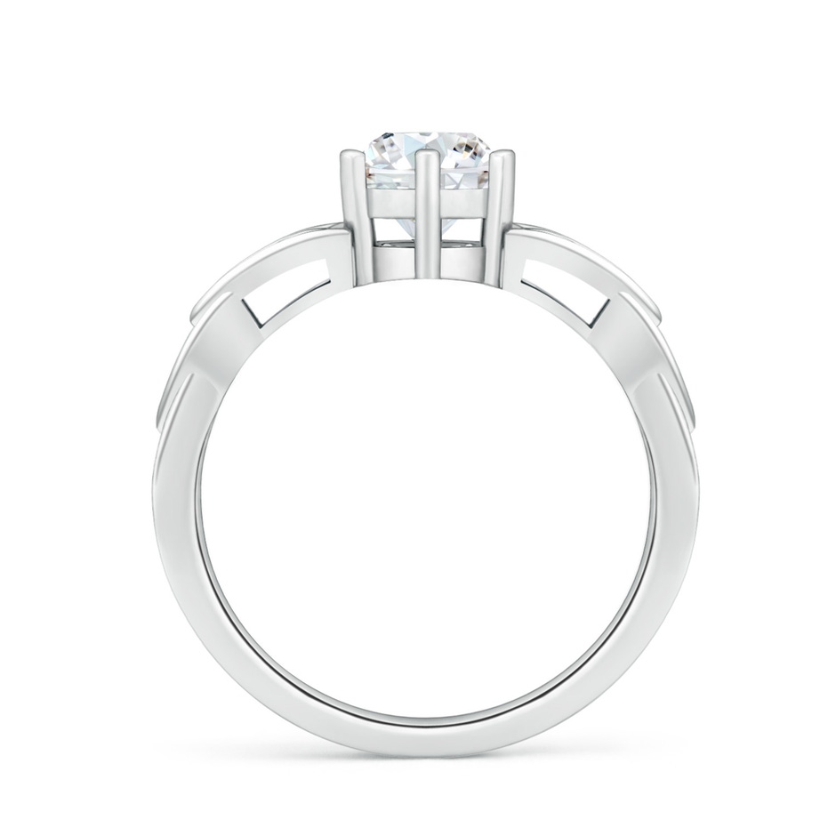 5.8mm FGVS Lab-Grown Solitaire Round Diamond Celtic Knot Ring in White Gold side 199