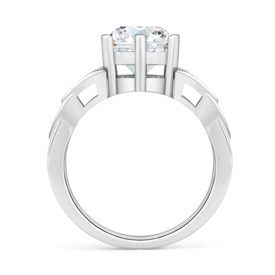 8.1mm FGVS Lab-Grown Solitaire Round Diamond Celtic Knot Ring in White Gold side 199