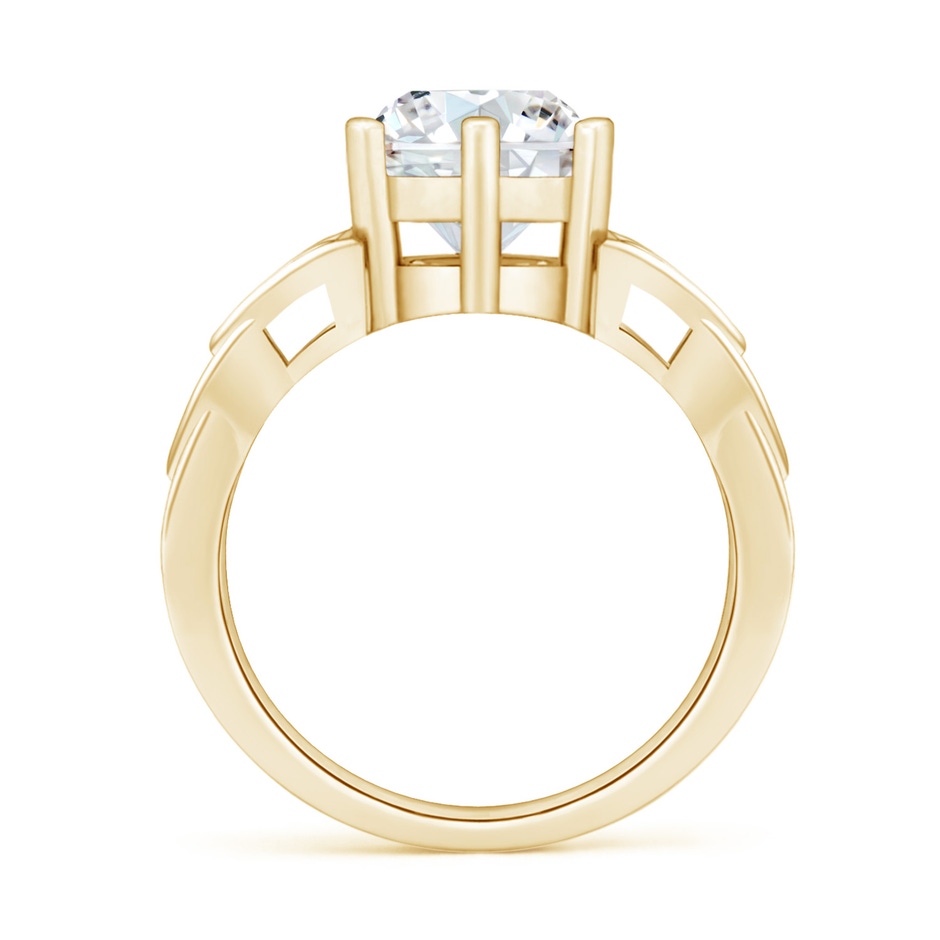 8.1mm FGVS Lab-Grown Solitaire Round Diamond Celtic Knot Ring in Yellow Gold side 199