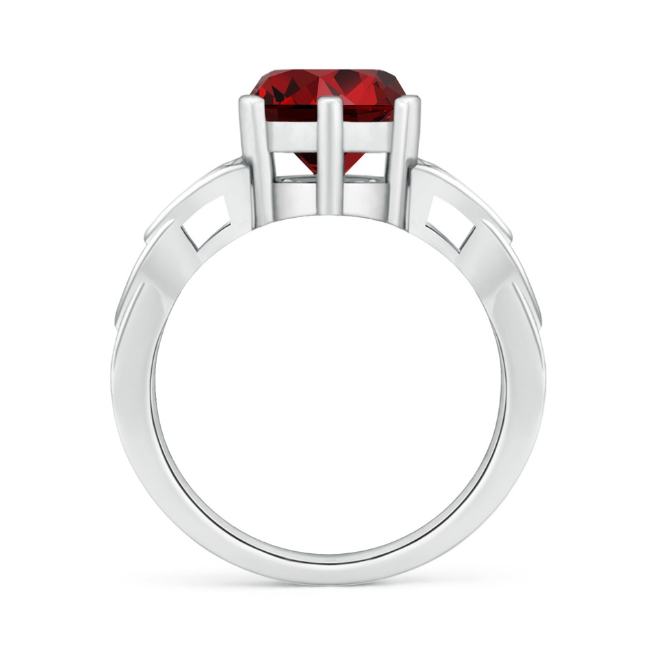 8mm Labgrown Lab-Grown Solitaire Round Ruby Celtic Knot Ring in P950 Platinum side 199