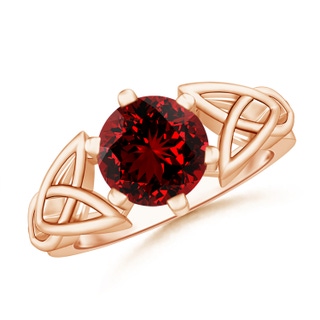 Round Lab-Grown Lab Grown Ruby