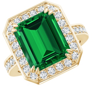 Emerald Cut Lab-Grown Lab Grown Emerald