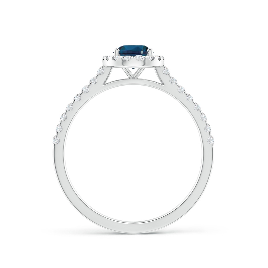 7x5mm Labgrown Oval Lab-Grown Alexandrite Halo Ring with Diamond Accents in White Gold side 199