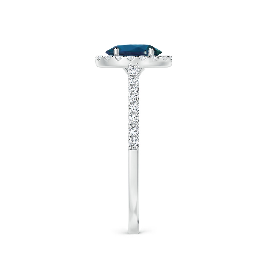 7x5mm Labgrown Oval Lab-Grown Alexandrite Halo Ring with Diamond Accents in White Gold side 299