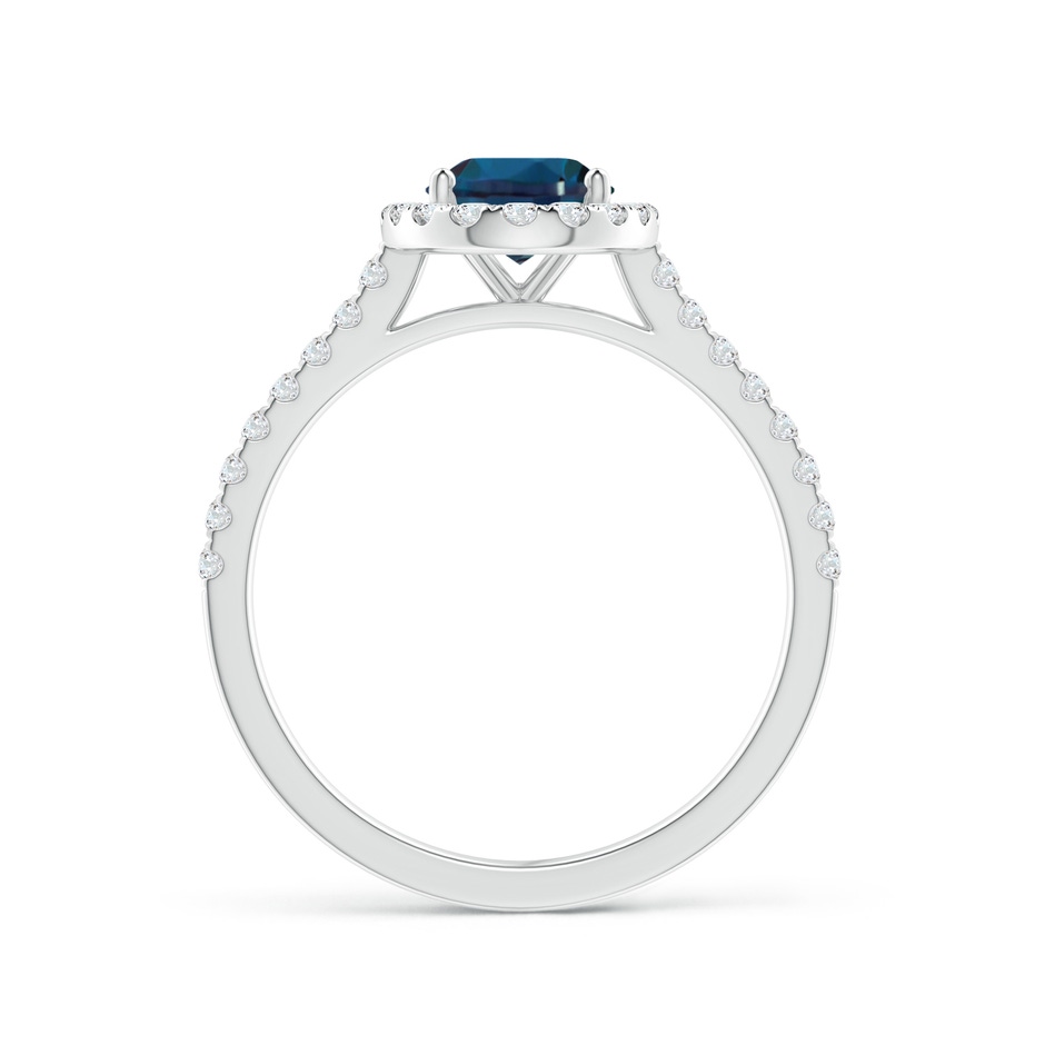 8x6mm Labgrown Oval Lab-Grown Alexandrite Halo Ring with Diamond Accents in 10K White Gold side 199