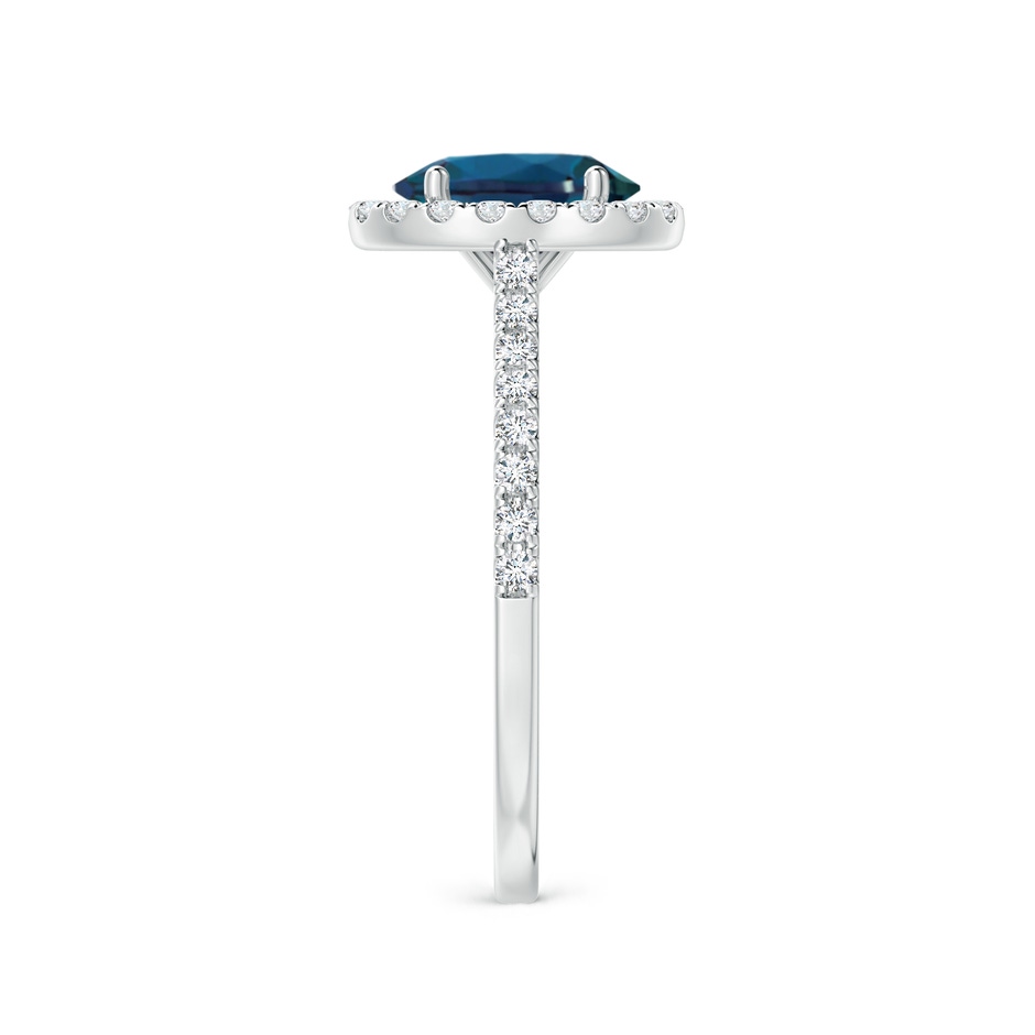 8x6mm Labgrown Oval Lab-Grown Alexandrite Halo Ring with Diamond Accents in 10K White Gold side 299