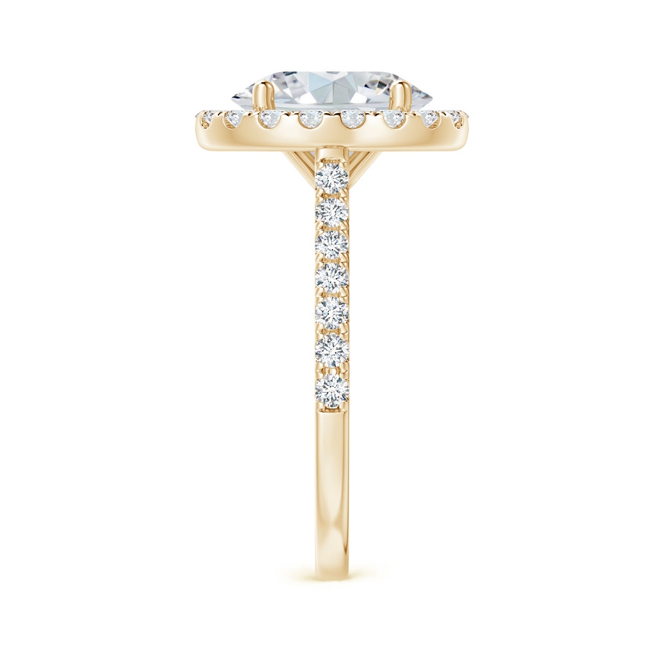 10x8mm FGVS Lab-Grown Oval Diamond Halo Ring in Yellow Gold side 299