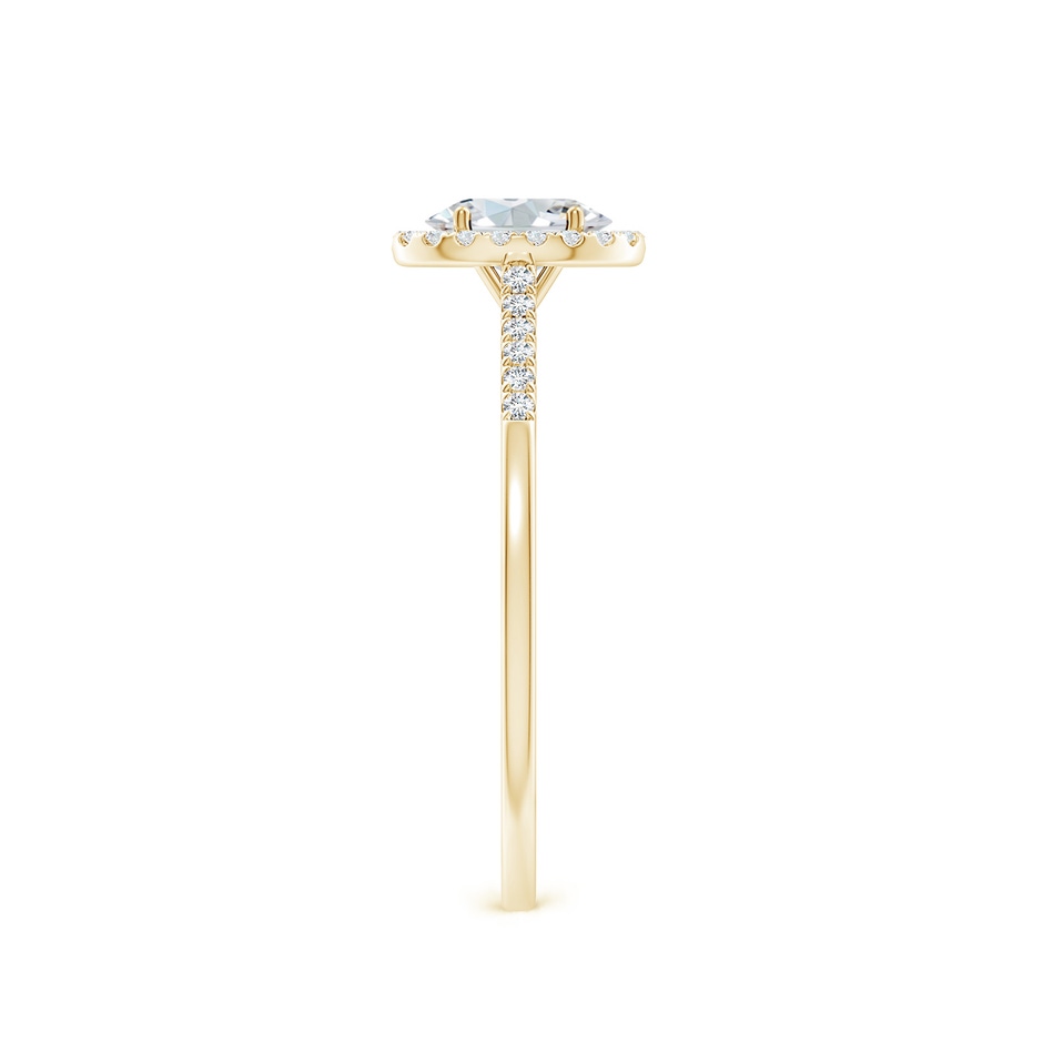 6x4mm FGVS Lab-Grown Oval Diamond Halo Ring in 10K Yellow Gold side 299
