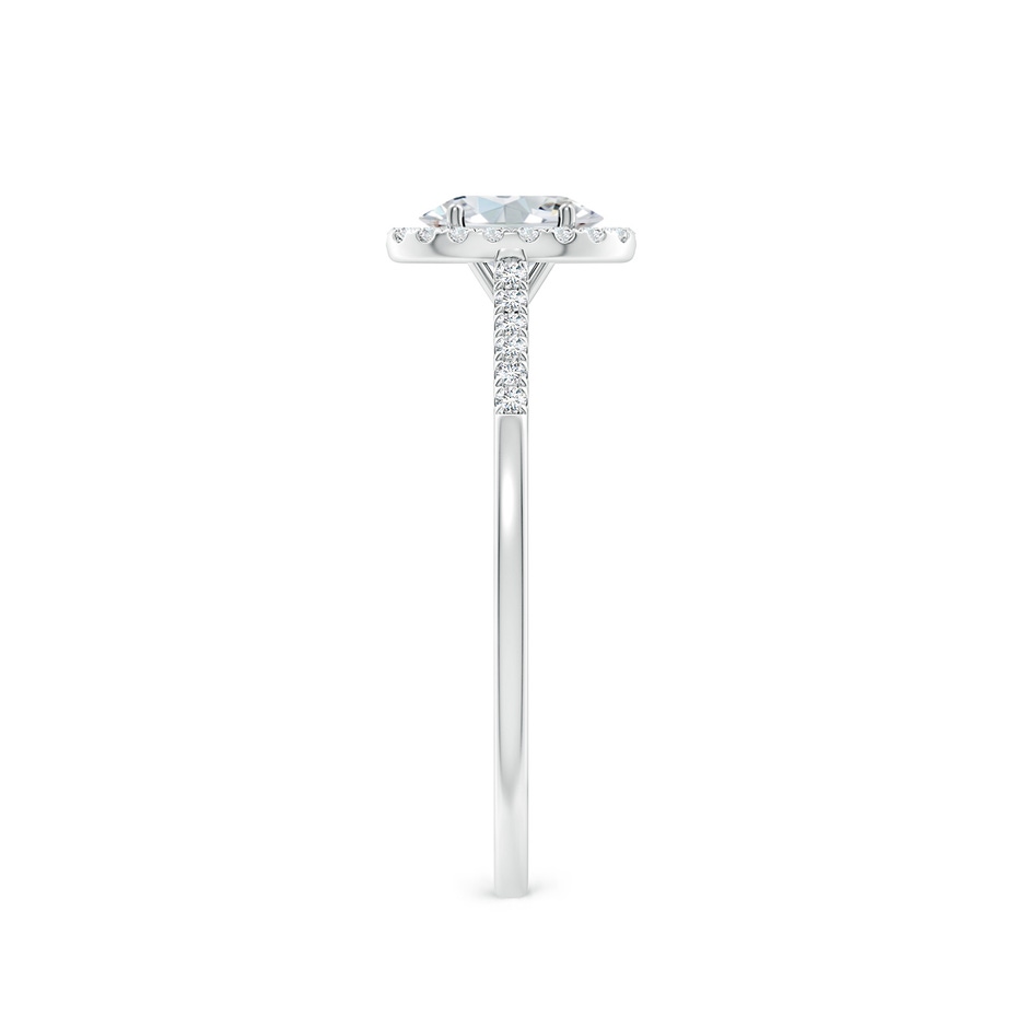 6x4mm FGVS Lab-Grown Oval Diamond Halo Ring in White Gold side 299