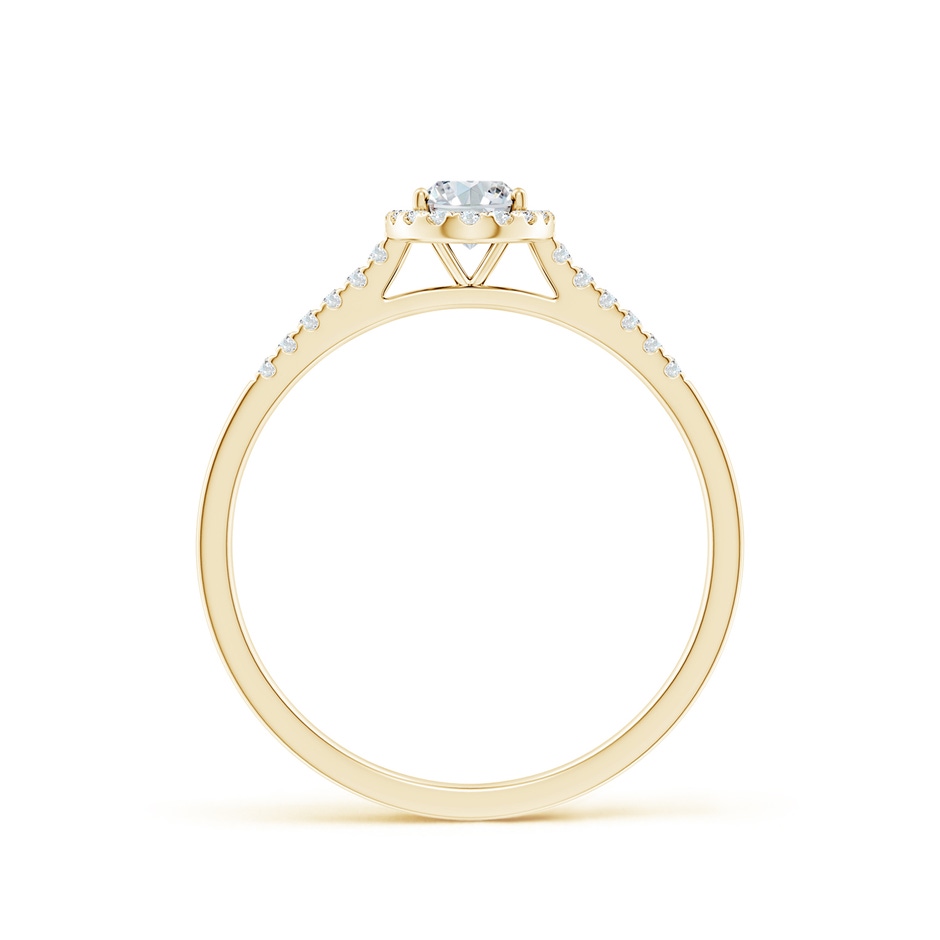 6x4mm FGVS Lab-Grown Oval Diamond Halo Ring in Yellow Gold side 199