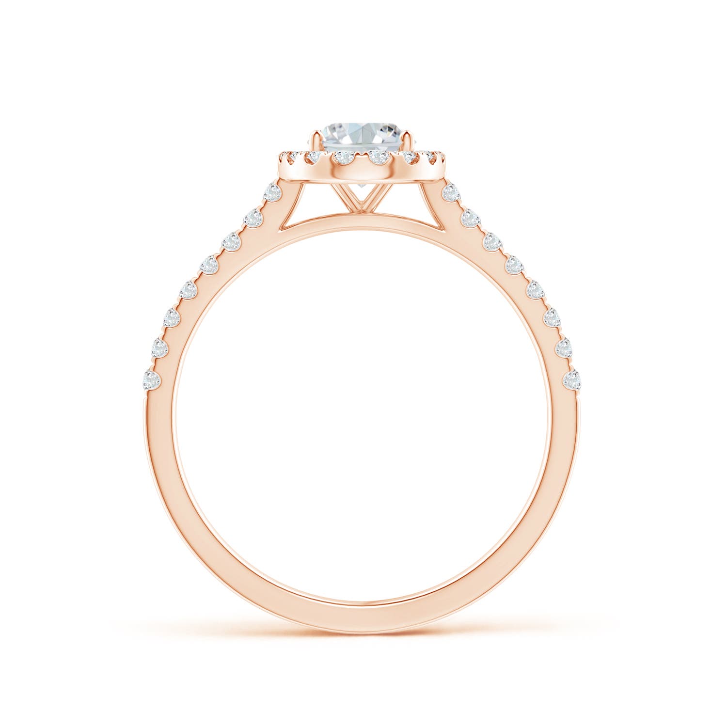 F-G, VS / 0.91 CT / 14 KT Rose Gold