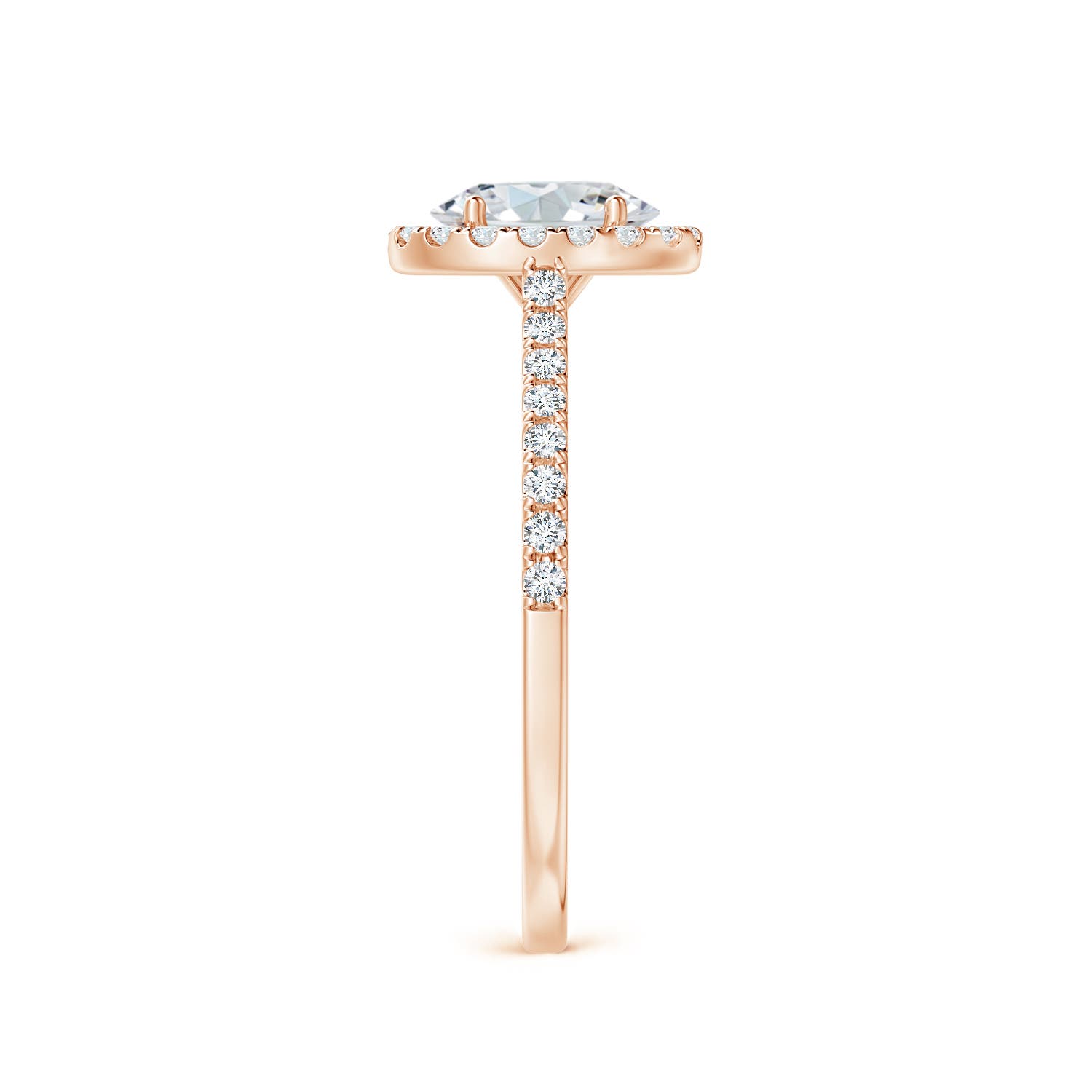 F-G, VS / 0.91 CT / 14 KT Rose Gold