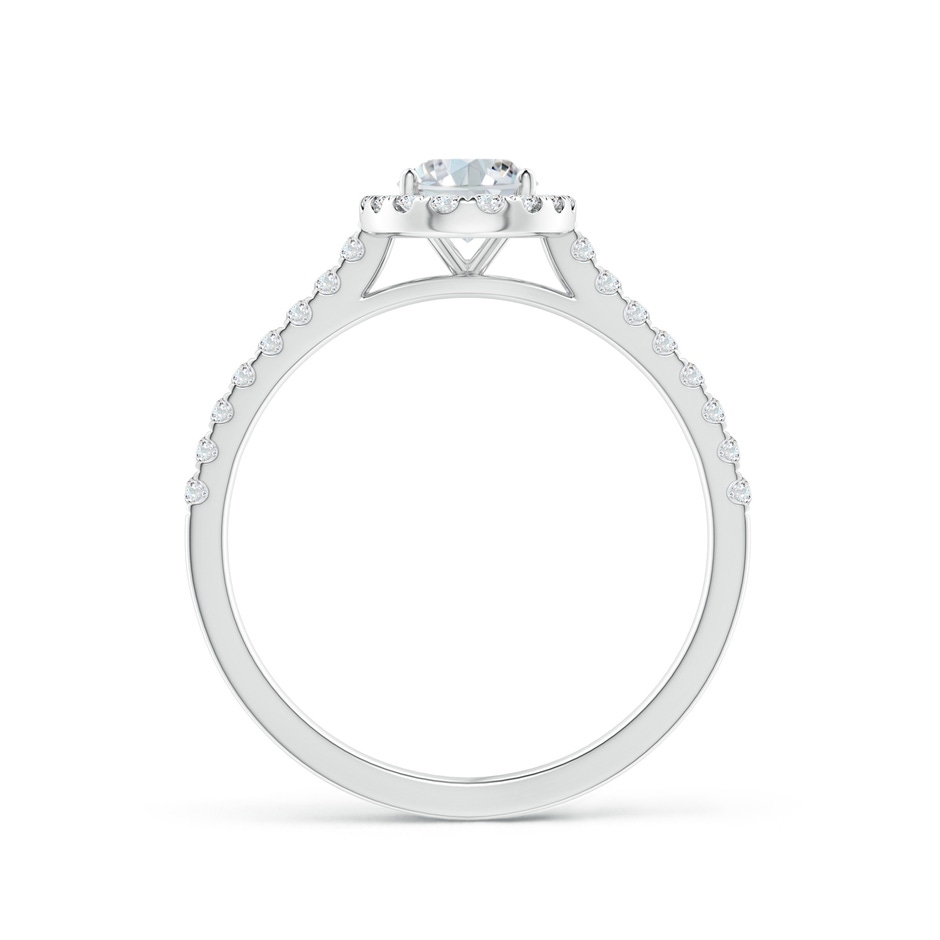 7x5mm FGVS Lab-Grown Oval Diamond Halo Ring in White Gold side 199