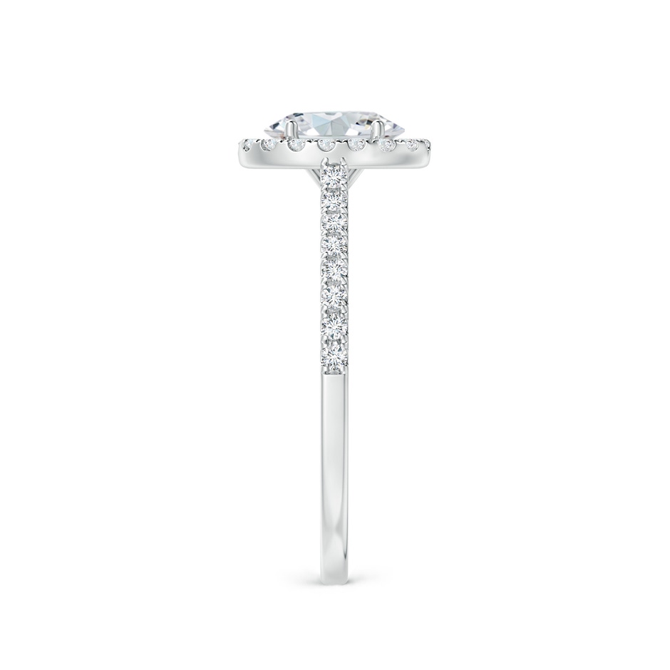 7x5mm FGVS Lab-Grown Oval Diamond Halo Ring in White Gold side 299