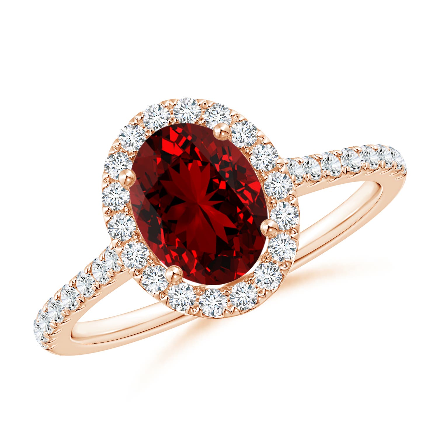 Premium - Lab-Grown Ruby / 1.59 CT / 14 KT Rose Gold