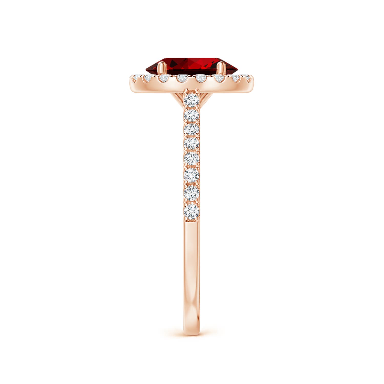 Premium - Lab-Grown Ruby / 1.59 CT / 14 KT Rose Gold