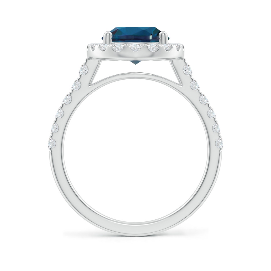 10x8mm Labgrown Prong-Set Oval Lab-Grown Alexandrite Halo Ring with Diamonds in White Gold side 199