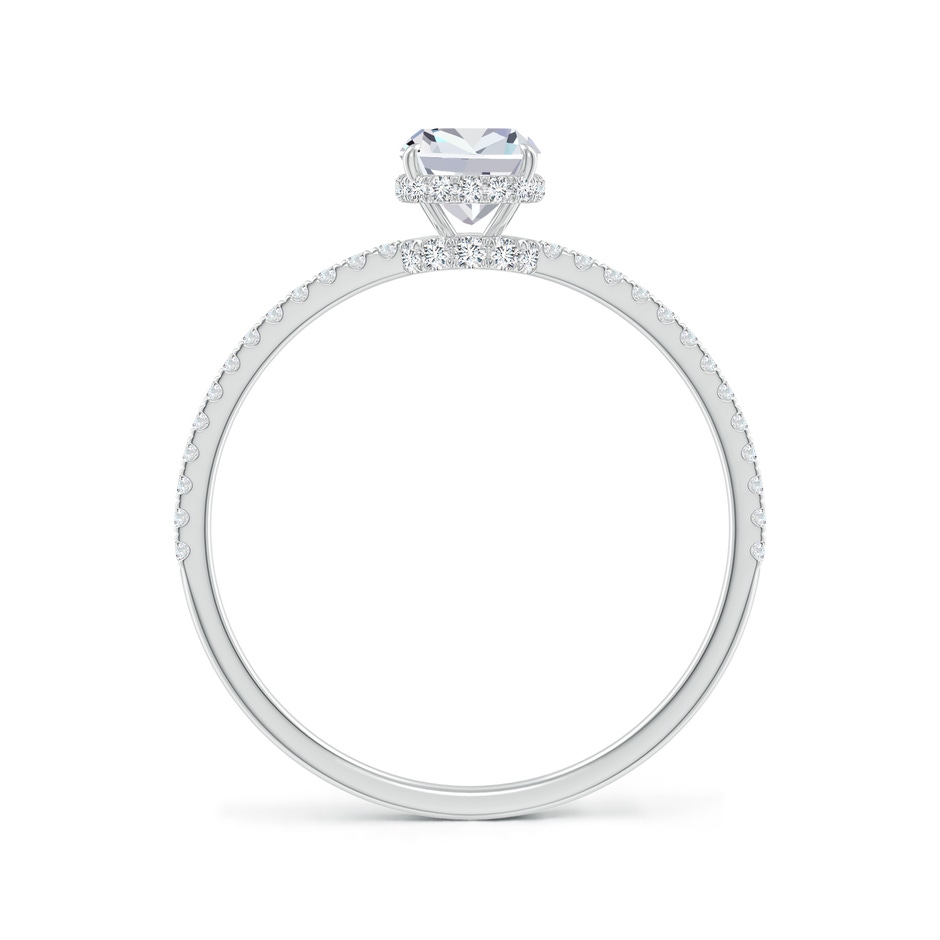 6x4mm FGVS Lab-Grown Thin Shank Cushion Diamond Ring with Diamond Accents in White Gold side 199