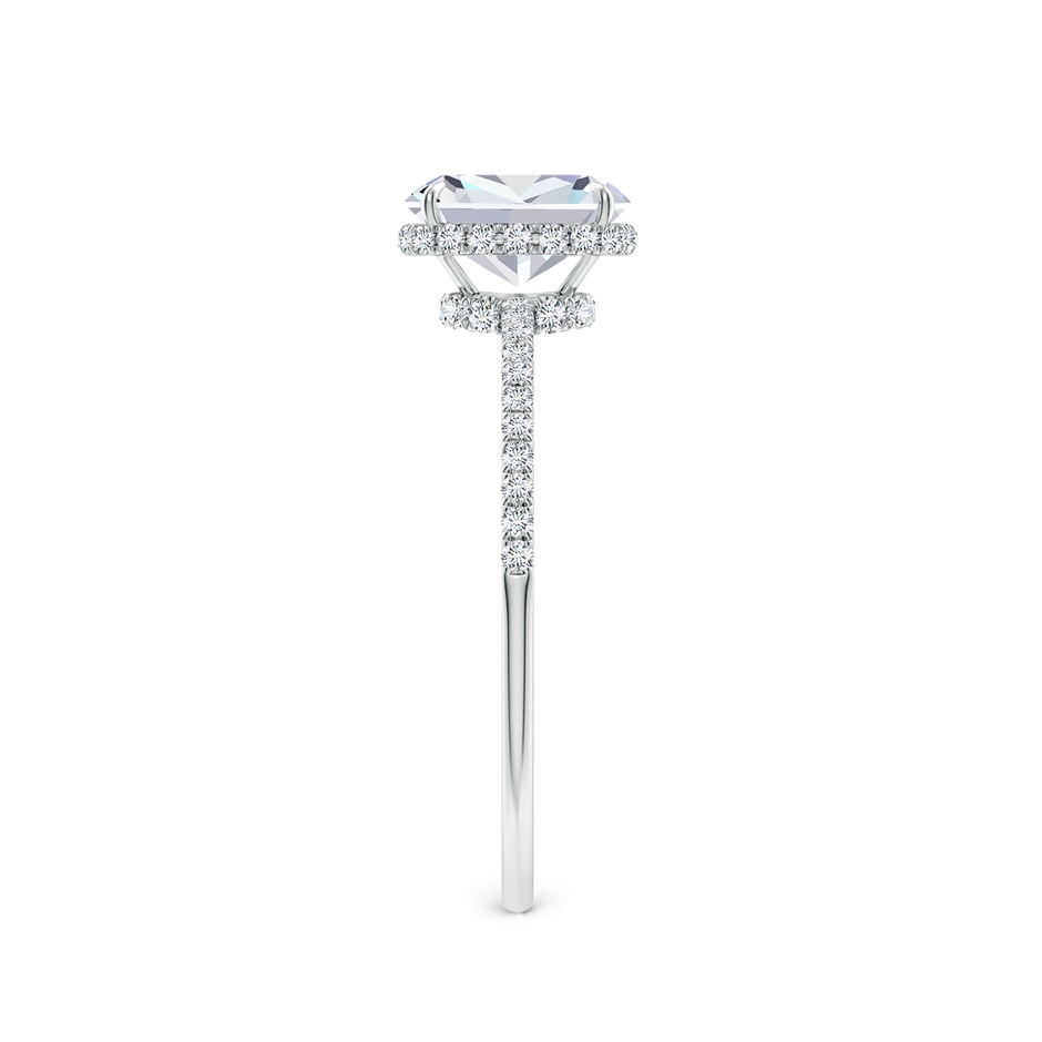 6x4mm FGVS Lab-Grown Thin Shank Cushion Diamond Ring with Diamond Accents in White Gold side 299