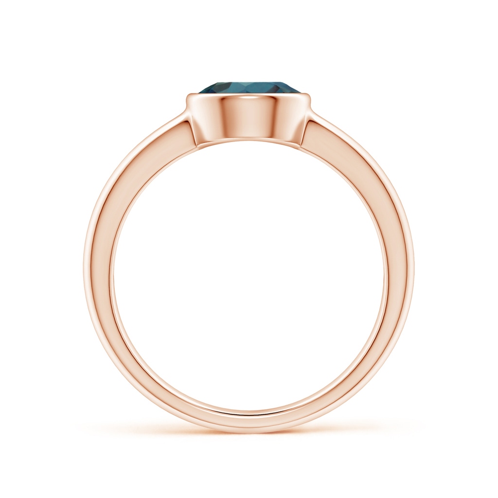 7mm Labgrown Bezel-Set Round Lab-Grown Alexandrite Solitaire Engagement Ring in Rose Gold - side 199