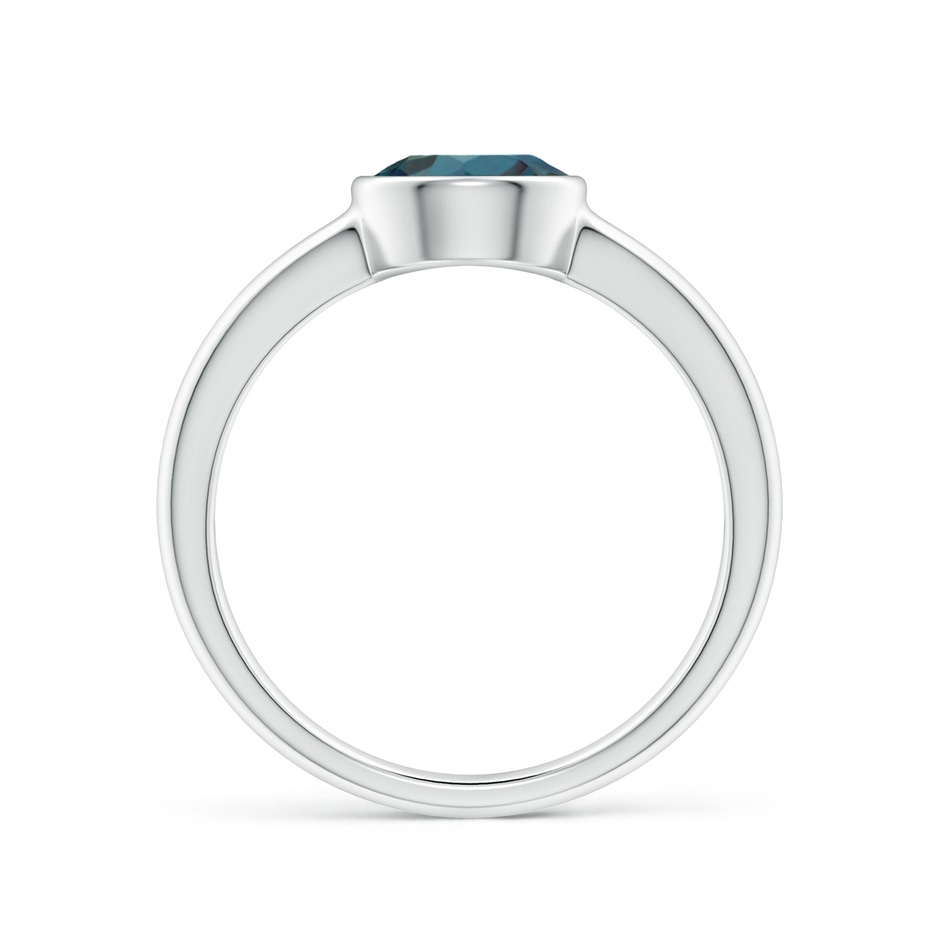 7mm Labgrown Bezel-Set Round Lab-Grown Alexandrite Solitaire Engagement Ring in White Gold side 199