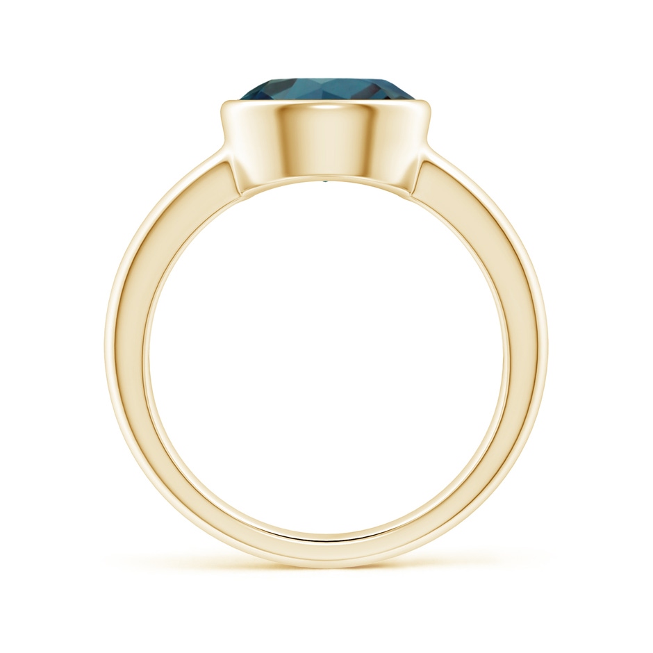 9mm Labgrown Bezel-Set Round Lab-Grown Alexandrite Solitaire Engagement Ring in Yellow Gold side 199