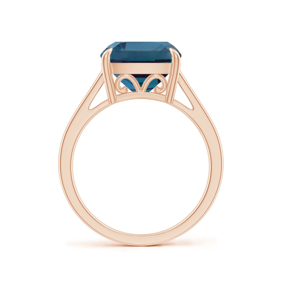 10mm Labgrown Classic Solitaire Cushion Lab-Grown Alexandrite Cocktail Ring in 18K Rose Gold side 199