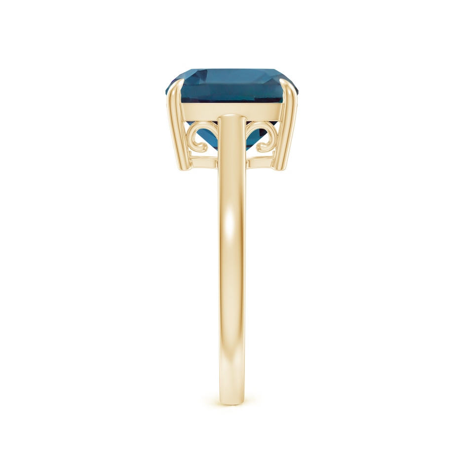 10mm Labgrown Classic Solitaire Cushion Lab-Grown Alexandrite Cocktail Ring in 18K Yellow Gold side 299