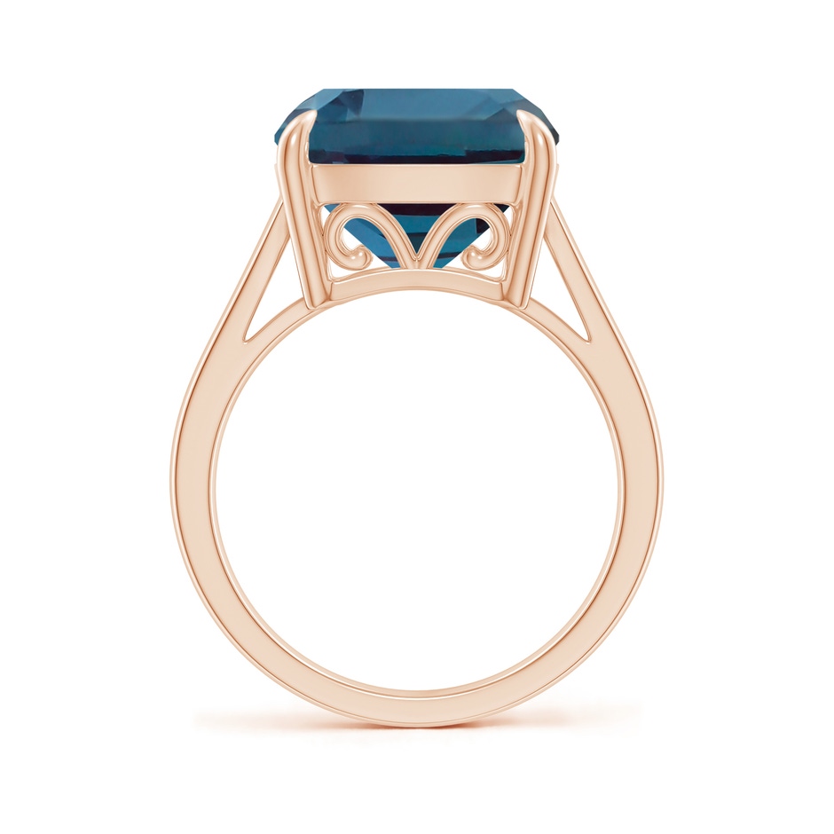 12mm Labgrown Classic Solitaire Cushion Lab-Grown Alexandrite Cocktail Ring in Rose Gold side 199